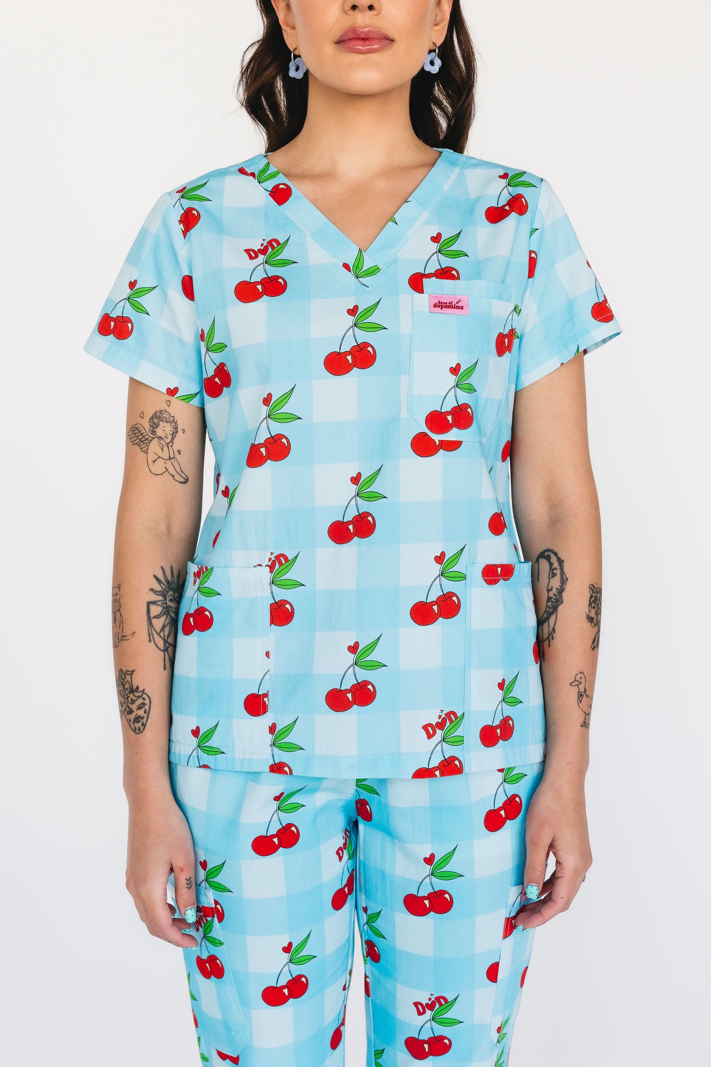 Cherry On Top Scrub Top