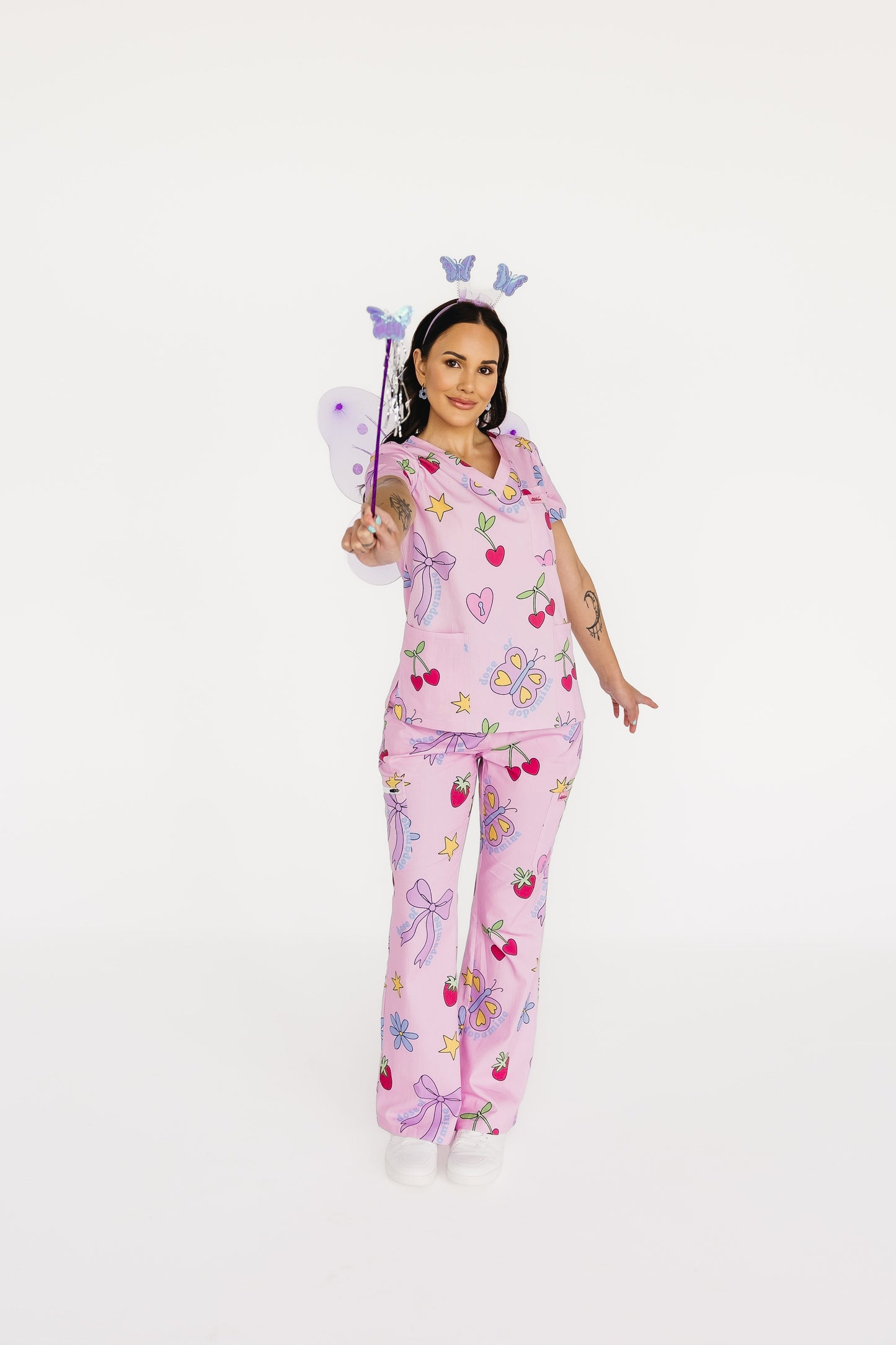 Pretty In Pink Scrub Set