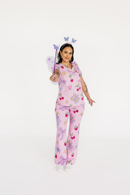 Pretty In Pink Scrub Set