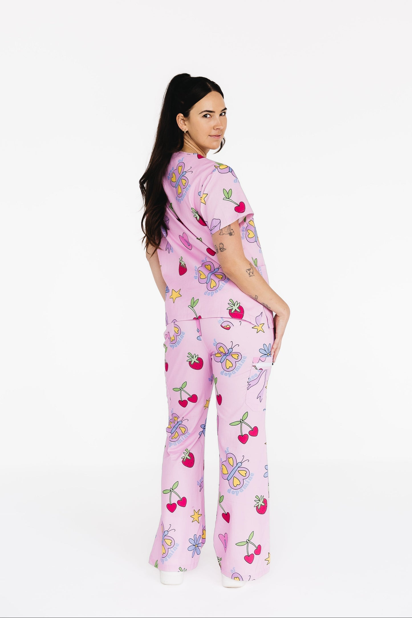 Pretty In Pink Scrub Set
