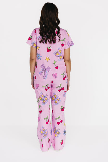 Pretty In Pink Scrub Set