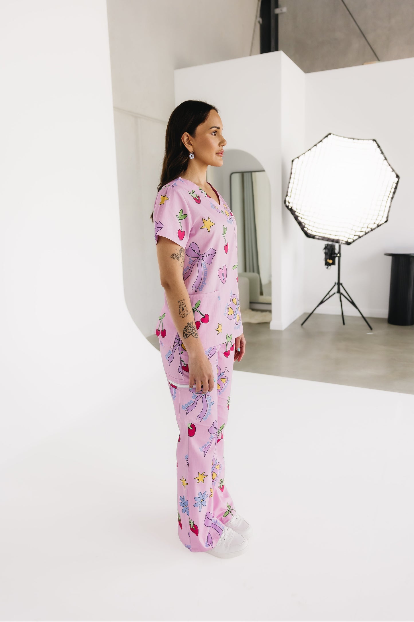 Pretty In Pink Scrub Set