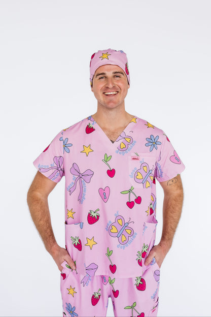 Pretty In Pink Scrub Set