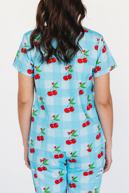 Cherry On Top Scrub Top