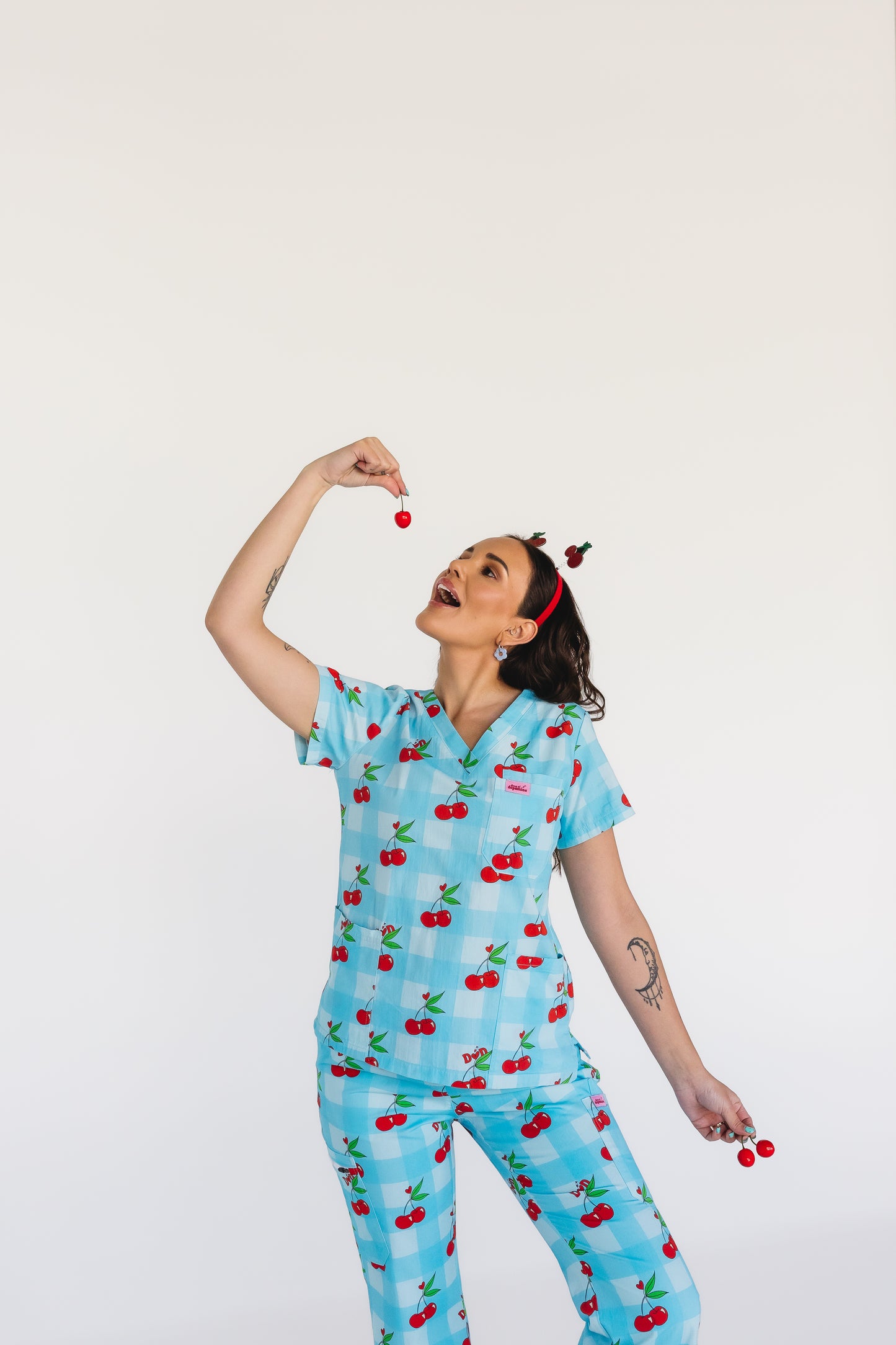 Cherry On Top Scrub Top